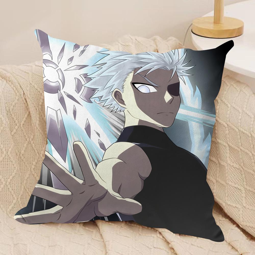 Ragna CCrimson Anime Cushion Cover Silky Short Plush Invisible Zipper Dustproof Sofa Pillow Case For Home Decor