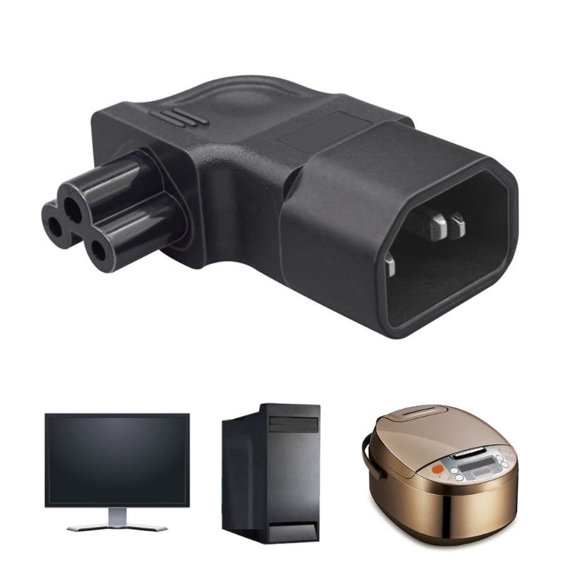 PDU Power Extension Adapter Power Extension Converters IEC320 C14 to C5 Left Angle PDU Power Cord For Electronics