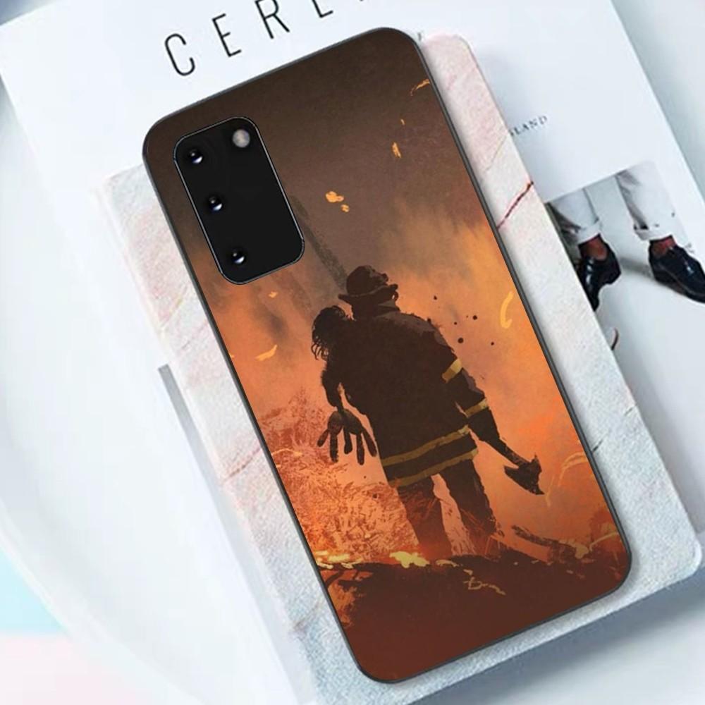 

Firefighter Heroes Fireman Luxury Phone Case For Samsung S 9 10 20 21 22 23 30 23 24 Plus Lite Ultra FE S10lite Fundas Samsung S24