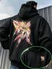 Sudadera con capucha para hombre de alta calidad Otoño Invierno Forro polar Cálida Casual Sudadera con capucha para mujer y hombre Gundam de Combate Móvil Mecha Fantasía