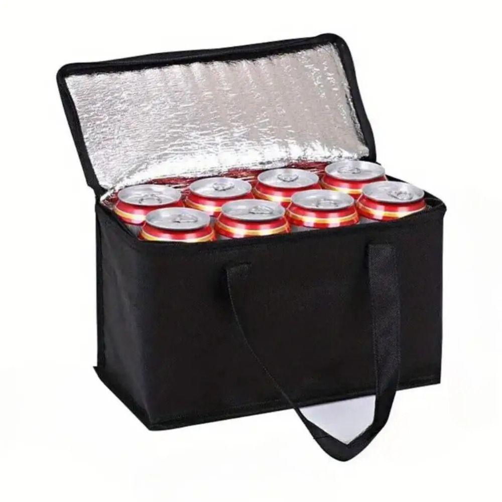 Tin Foil Food Delivery Bag Waterproof Insulated Thermal Cooler Bag Insulated Cooler Cool Bag  Food