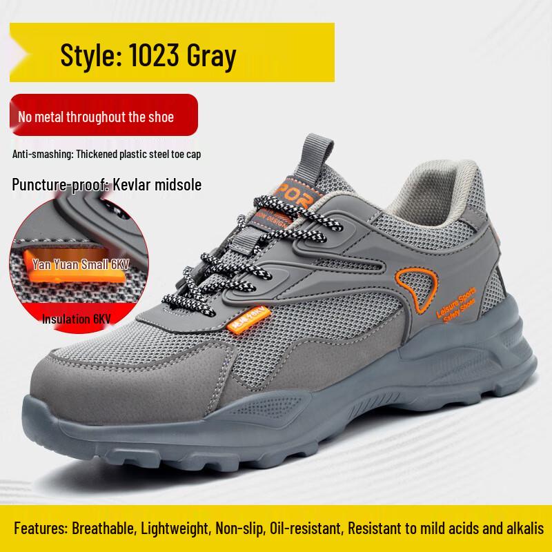 Ruima Men s Industrial Safety Shoes with Steel Toe 42
