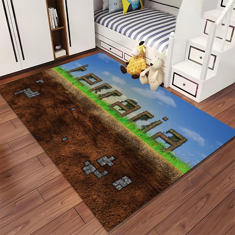 Terraria Earthy Game-Themed Design Non-slip Rug Suitable for Living Room and Bedroom Sofas