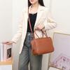 Cross-border leather feather bag high-end portable bowling bag 2025 new leather shoulder messenger women's bag