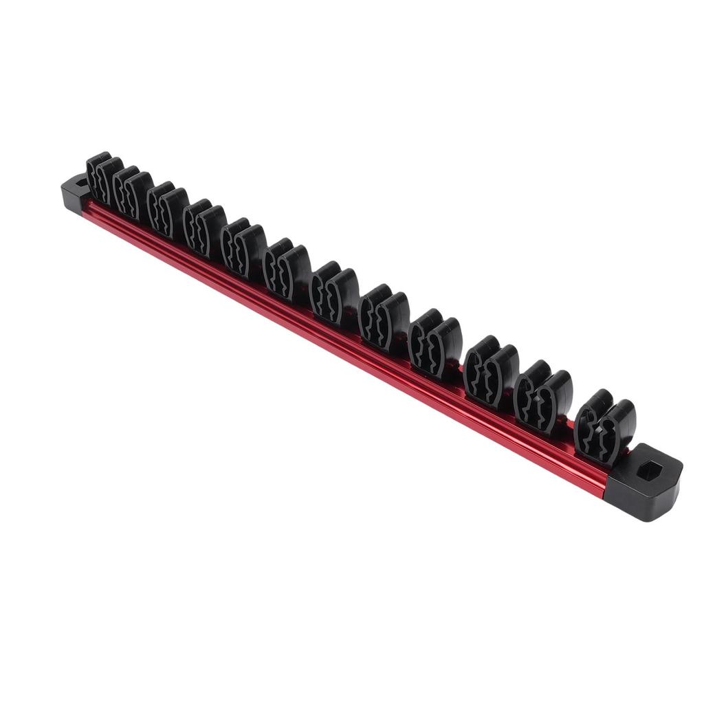 Magnetic Screw Driver Organizer 12 Slots Aluminum Rail Wrench Tool Holder for Hardware Display