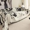 Black White Sofa Cushion Cover Sofa Cover Chenille Universal Sofa Towel Couch Cover Pet Mat Living Room Sofa Dust Proof