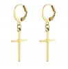 Gold Earrings Crosses Eg English Hook