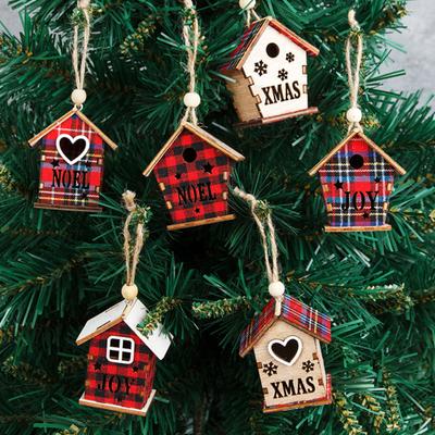 Delicate Christmas Decoration Log Cabin Gifts Long Lasting Festival Props