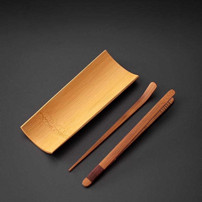 

Вэньчжу чайный набор из чистого ручной работы китайского натурального бамбука без лака чайная ложка чайный клипс чайный лотос аксессуары для чайного набора