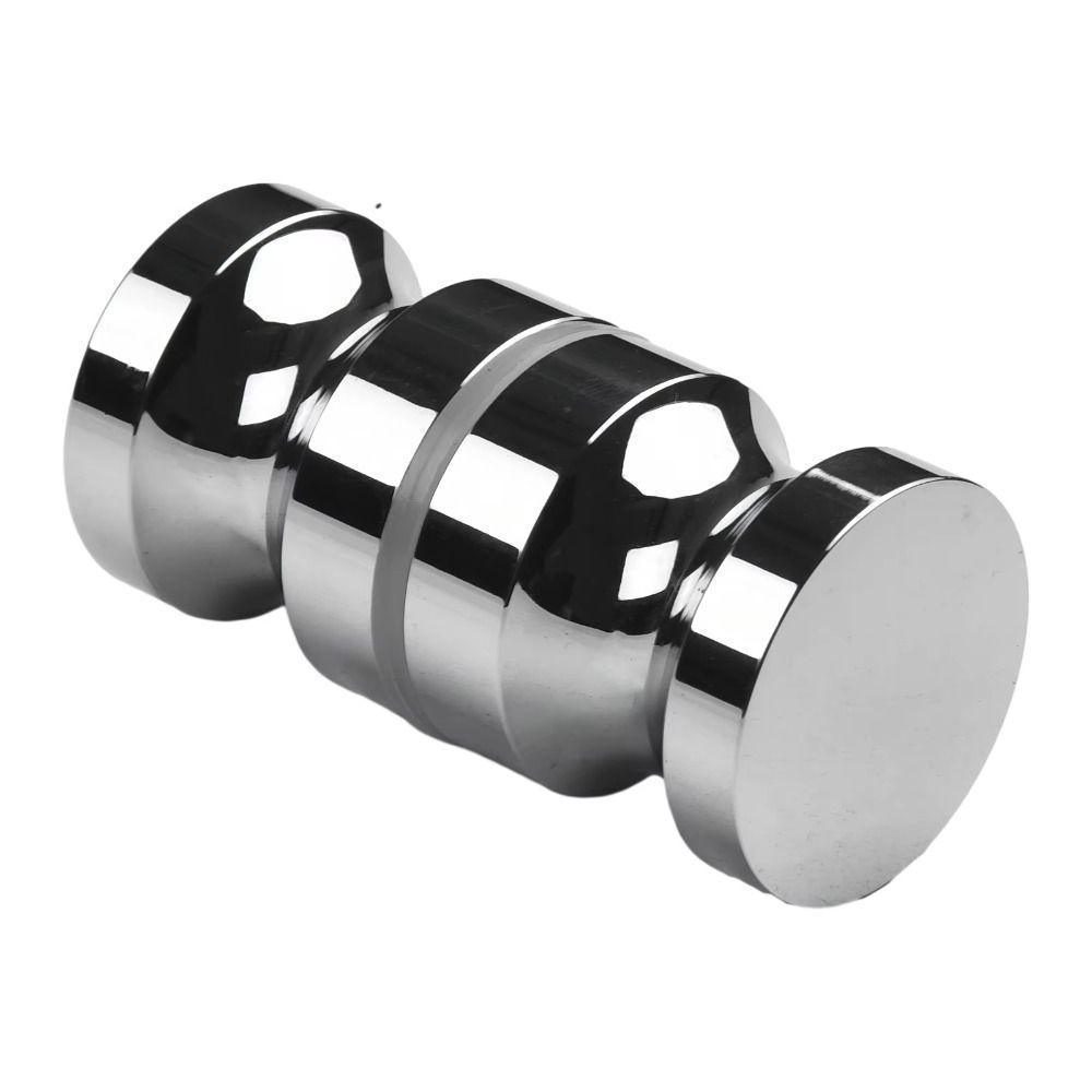 Back-to-Back Stainless Steel Door Knob Puller Double Side Smooth Sliding Door Pulls Gate Handle Single-hole Solid