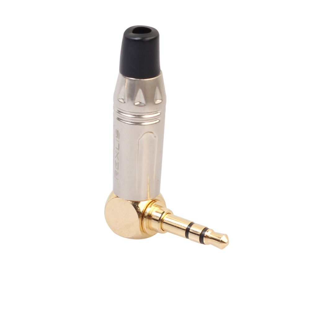 Adapter L-Type Stereo Audio Converter Headphone Adapter Headphone Soldering Connector Right Angle