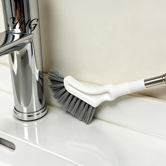 Narrow Crevice Brush 1/2/3/4/5Pcs Telescopic Floor Cleaning Brush, Extendable Long Handle Scrub Corner Grout Tool for Toilets, Crevice, Grout,