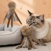 Toys for catsFaux Rabbit Fur Interactive Pet Toys for Cats & Dogs Kitten Hunting Toy Soft Plush Fluffy Cat Kicker Toy