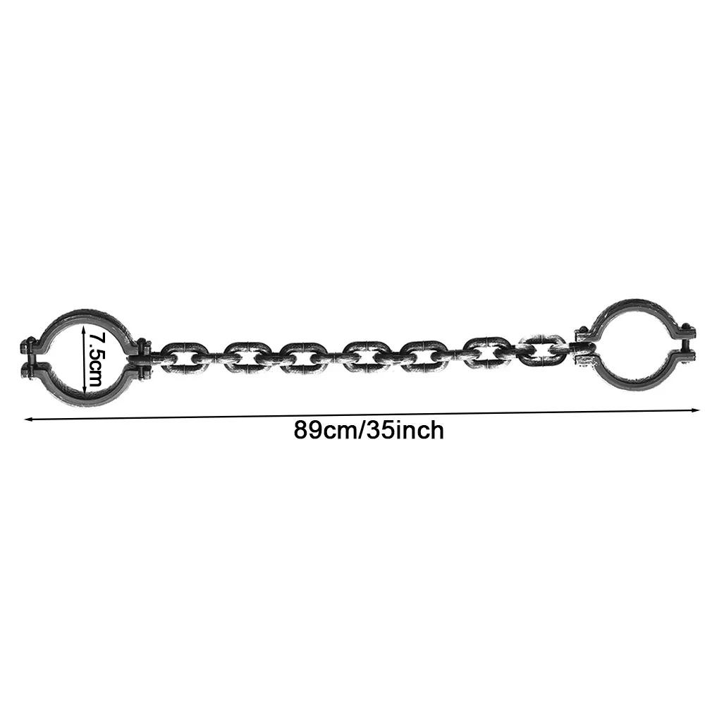 Halloween Decorations Plastic Shackles Chain Cosplay Prisoner Handcuffs Trick Props Halloween Masquerade Costume Party Supplies 5