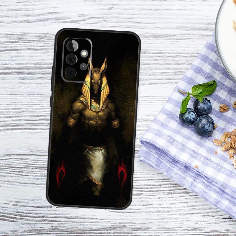 Egypt Nefertiti Anubis Ankh Case For Samsung Galaxy A52 A32 A12 A14 A34 A54 A53 A33 A13 A51 A71 A15 A25 A35 A55 Cover