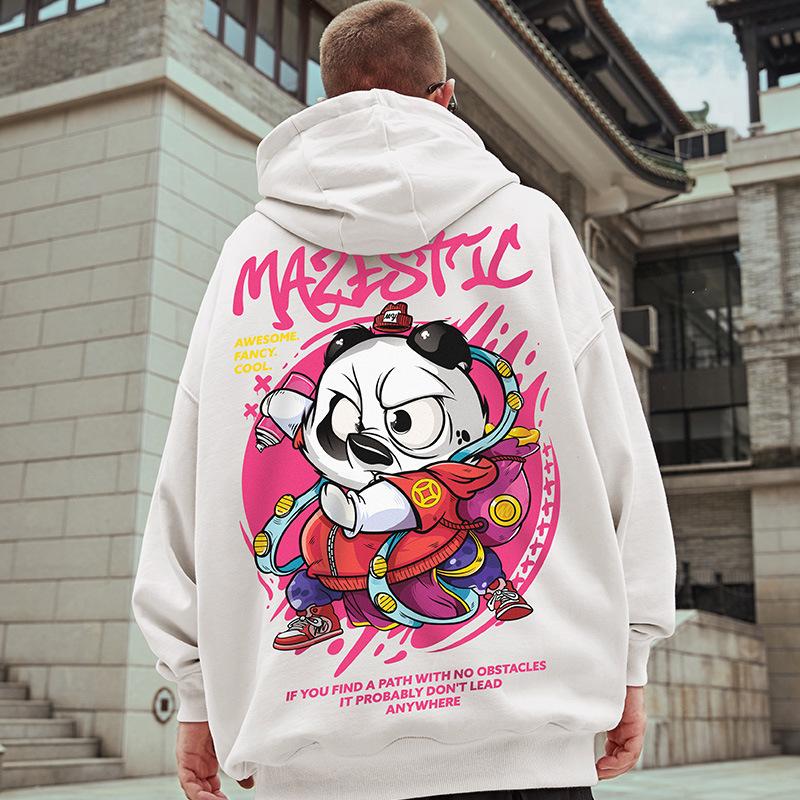Sweat à Capuche Oversize Homme - Chaud Pour L'hiver - Streetwear Décontracté - Tissu Lourd Et Confortable