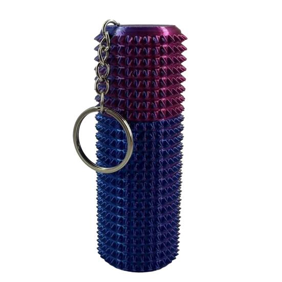 

Spiky Grippie Stim Fidget Toy с брелоком для снятия стресса, 3D-печатный ящик для хранения, обезболивающий инструмент для подростков и взрослых, портативный неровный ролик, сенсорная игрушка