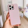 Coque Premium en Silicone Liquide pour iPhone 15/14 avec Finition Couleur Gelée Unie