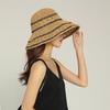 Vintage Wide Brim Sun Hat Spring Summer Women Foldable Simple Straw Hat Outdoor Travel Beach UV Protection Bucket Hat Panama Cap