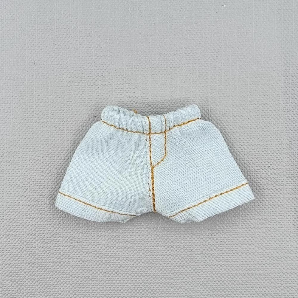 Handmade Jeans Shorts Outfits for 1/11 OB11 Doll/For 1/12 BJD Dolls Doll Accessories