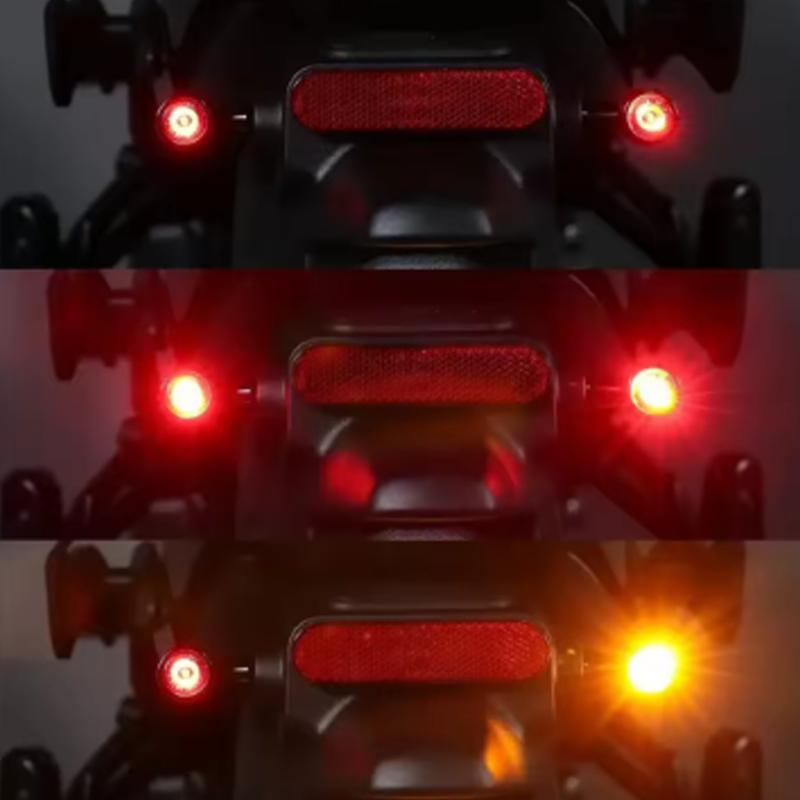 E24 Retro Motorcycle Turn Signal LED Light Flashing Indicator Tail Brake Light 8mm For Harley Yamaha Cafe Racer Bobber Chopper