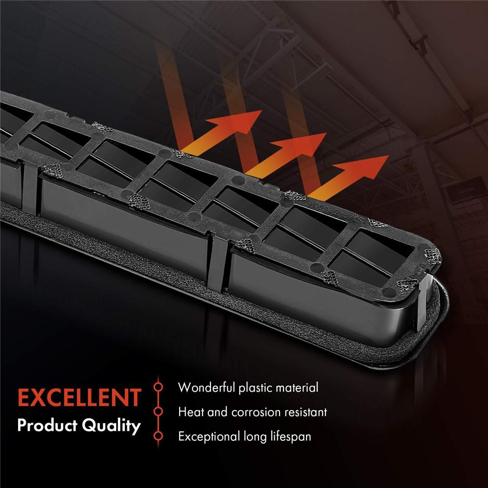 2Pcs  Left & Right Hard Top Exhauster Vent for Jeep Wrangler TJ 1997-2002 Black