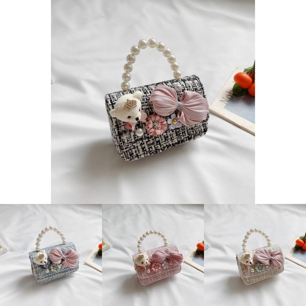 Adorable Korean Style Mini Pearl Children's Purse With Waterproof Features