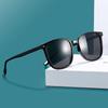 2024 Retro Tea-Colored Square Sunglasses: Unisex Trendy & Versatile Fashion Inspired by Xiaohongshu