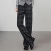 Women's 2025 Autumn Retro Plaid Wide-Leg Casual Pants