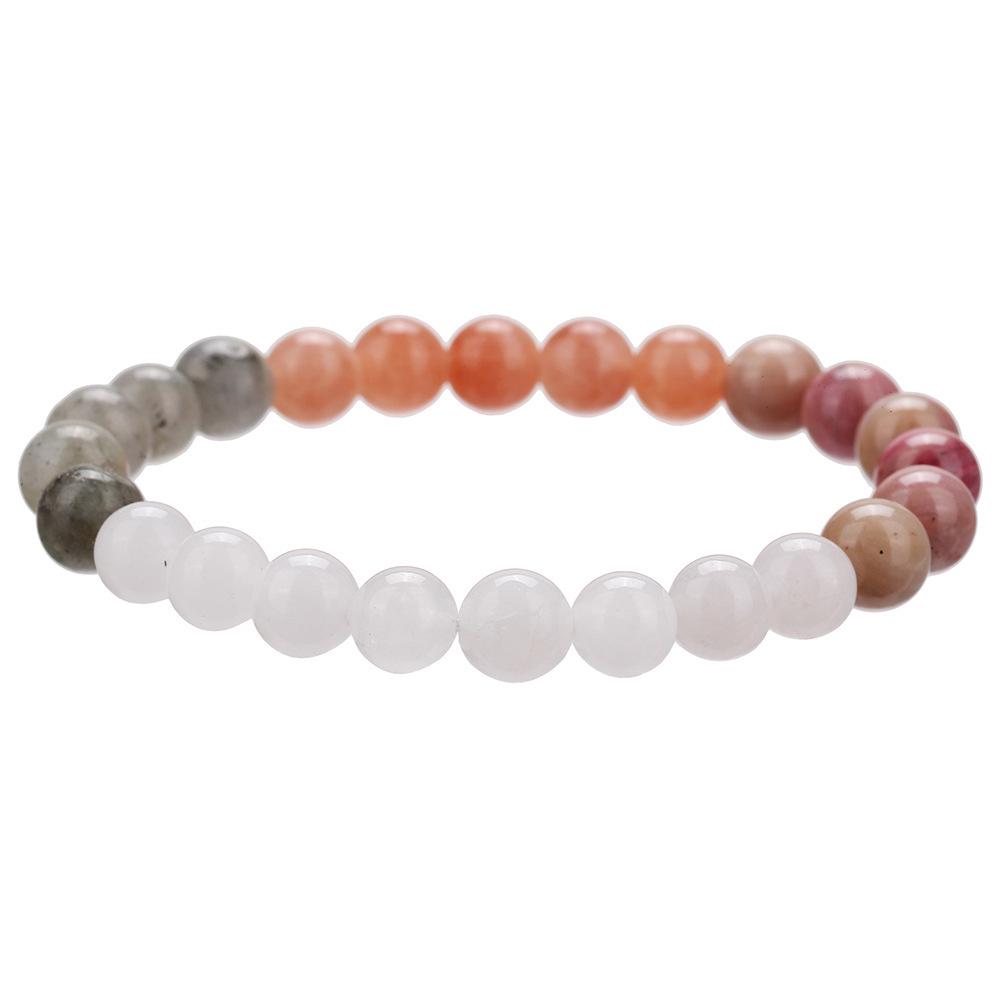 Bracelet Élastique Tigre Oeil en Cristal Européen, Bijoux en Perles de Pierre Naturelle