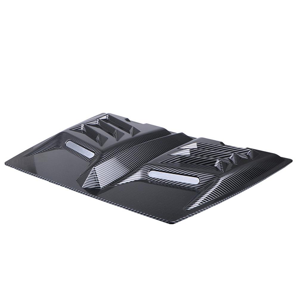 Universal Car Exterior Hood Vent Scoop Cover  Air Intake Trim Carbon Fiber Look