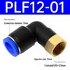 Pneumatischer L-förmiger 90° Luftschlauchverbinder Winkelstück Düse PLF6-01/8-02