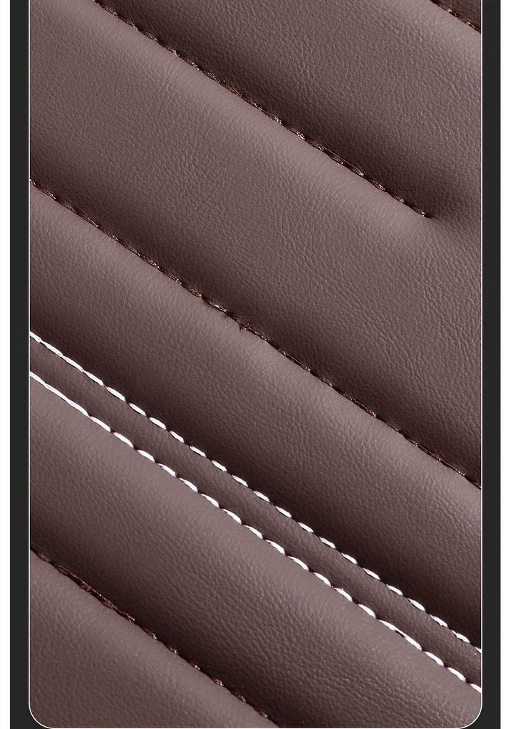 3D Fully Enclosed Leather Car Seat Cushion Cover for Sedans - All-Season Use