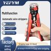 YEFYM 3-in-1 Multifunctional Automatic Wire Stripper: Multi-color Electrician's Pliers, Cutter, and Crimper.