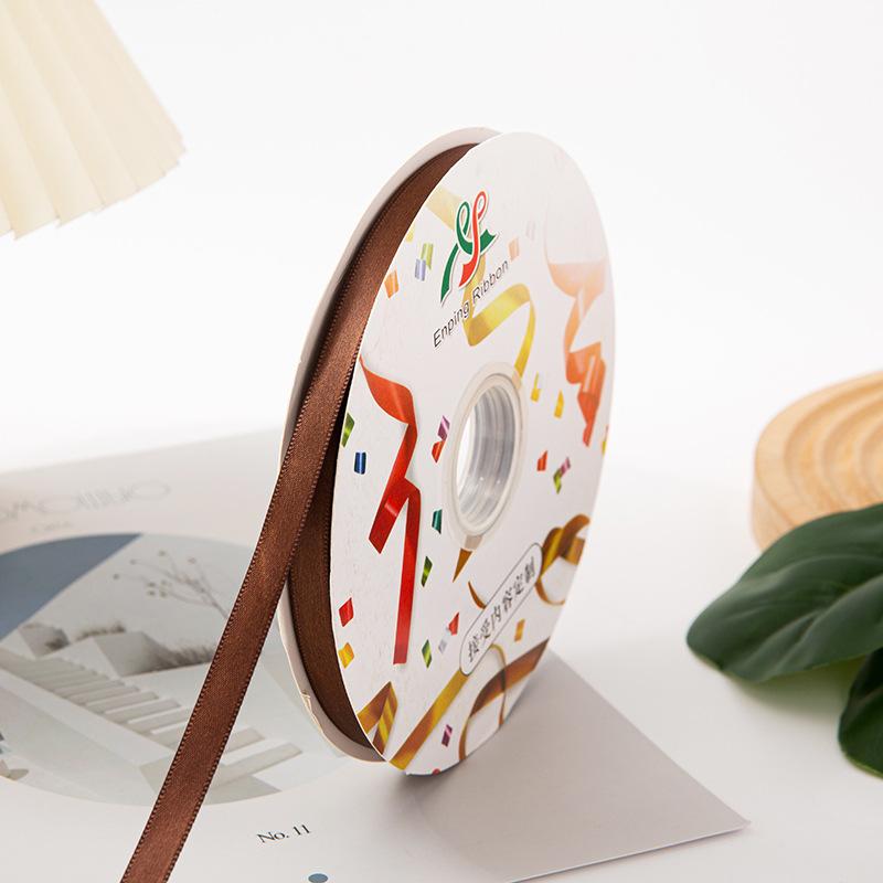 1cm Einfarbiges Doppelseitiges Band für Basteln Hochzeitsdekorationen DIY Ripsbänder Schleife Geschenke Kartenverpackung 100 Yards/Rolle