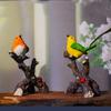 Resin Magpie Bonsai Statue Cute Miniatures Figurine Animal Sculpture  Lawn