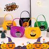 Halloween Cartoon Pumpkin Candy Bag Kids Handheld Gift Bag Party Decoration