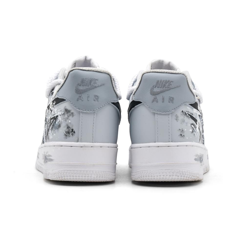 Nike Air Force 1 Galaxy City Cow Leather Abrasion Resistant Slip Resistant Low top Skateboard Shoes Unisex Gray White CW2288-111(Team997-)