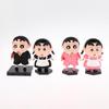 2Pcs/Set Crayon Shin Chan Anime Figures Cute Cartoon Pvc Figure Doll Ornament Desktop Decoration Couple Collectible Gifts