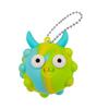 Bubble Popping Devil Horn Ball Stress Relief Push Bubble Ball Toy with Ball Chain Decompression Silicone Ball Fidget Toy