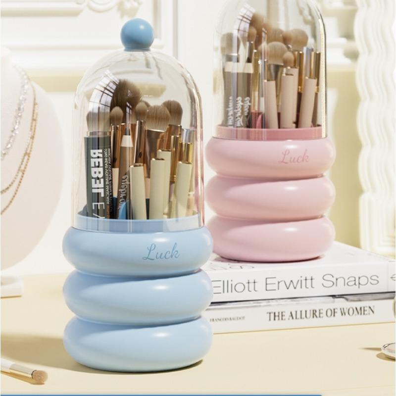 

1 шт. Многофункциональный бокс для хранения косметических кистей - Пыленепроницаемый контейнер для хранения макияжа