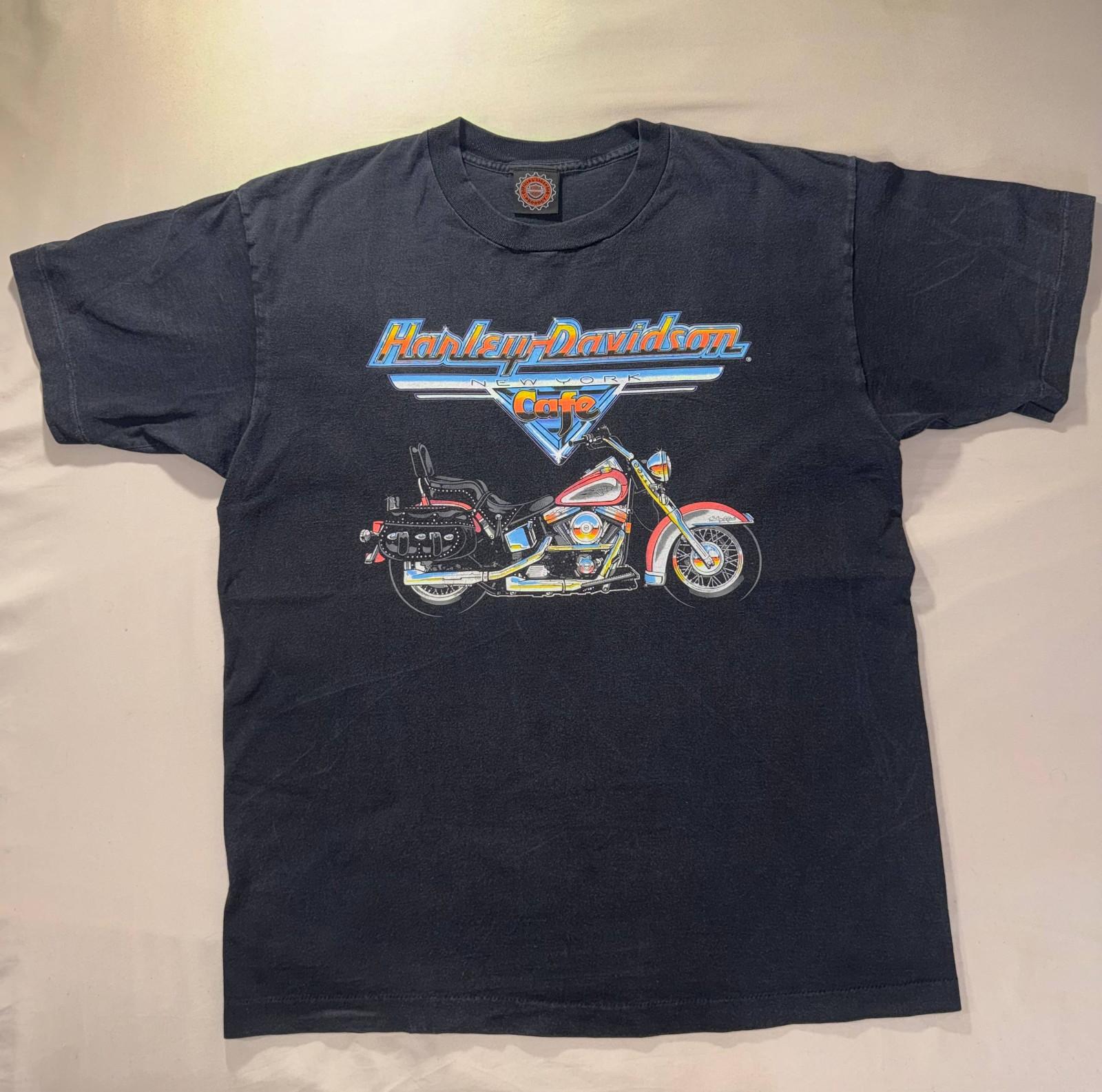 Harley Davidson Vintage T-shirt New York Cafe Unisex T-Shirt XXL