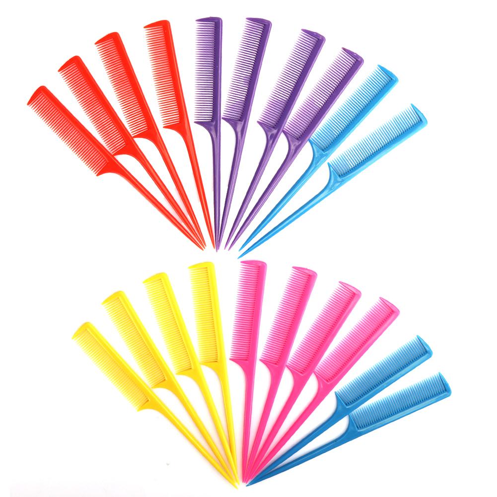 

20pcs Tail Comb Heat Resistant Anti-Static Comb Hairdressing Hair Styling Tool(Flat Teeth )