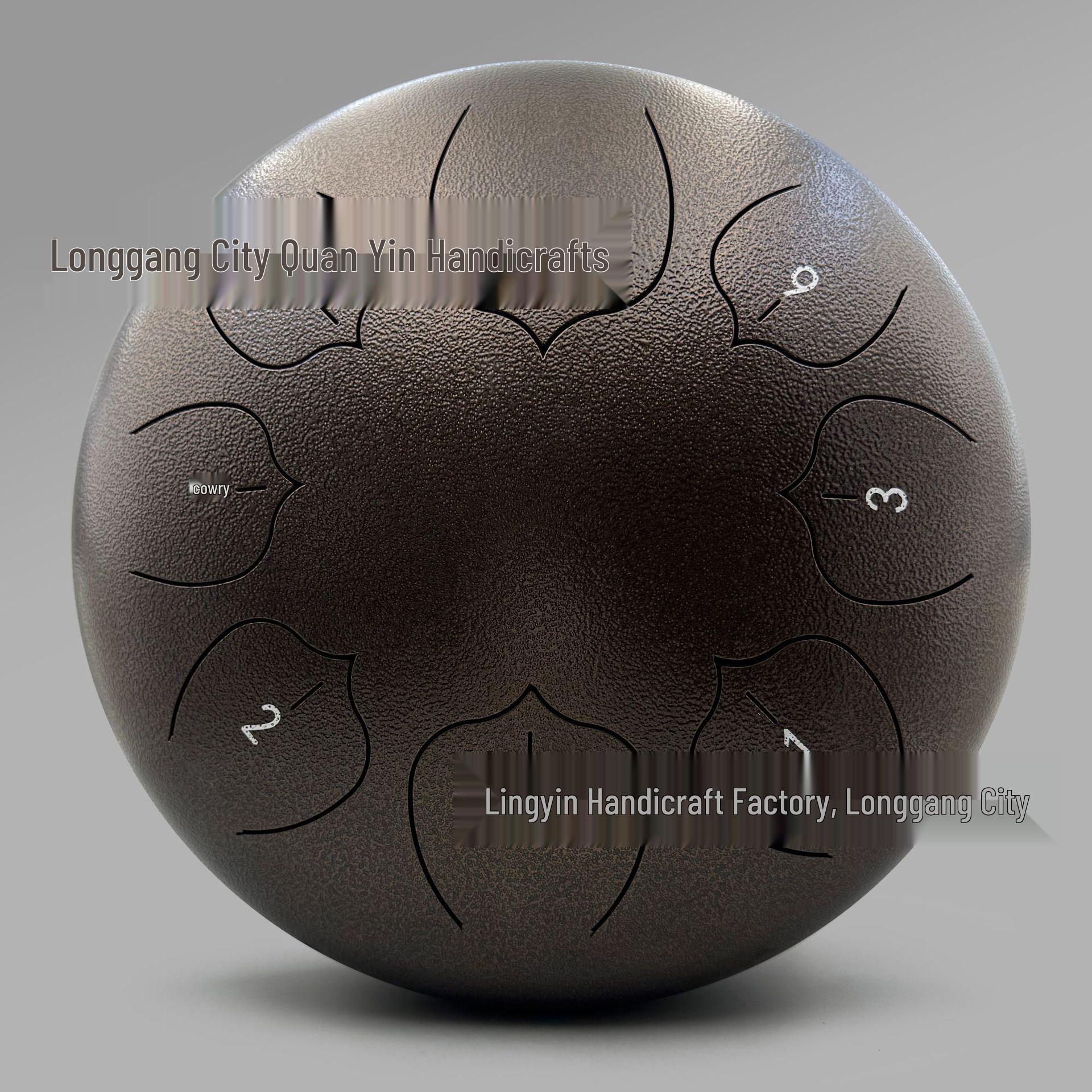 Children s 12-Inch Steel Tongue Drum, Ethereal Percussion Instrument with 8 Notes