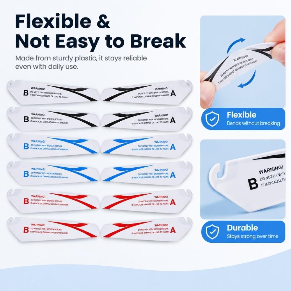 4pcs Multistyles Helicopter Wing Propeller Fan For R/c Mini Remote-controlled Helicopter