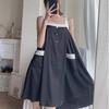Plus Size Loose Dress Women with Pockets Summer Shirts Sleeveless Soft Dress
