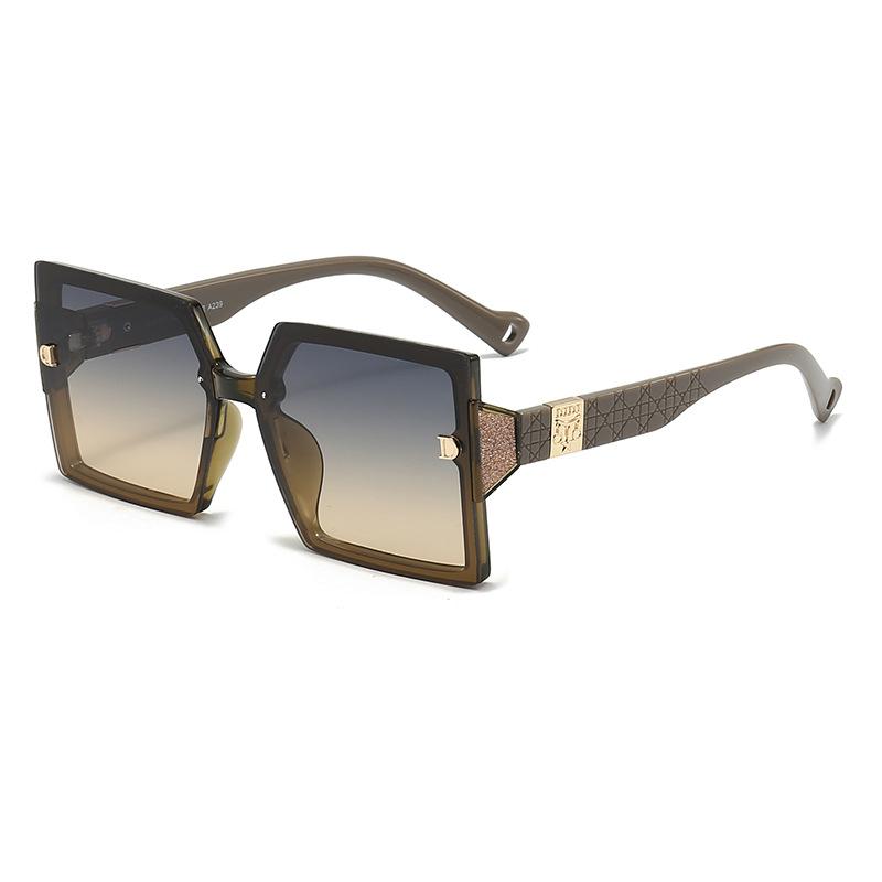 Classic D Fashion Sunglasses For Women And Men Square Oversize Frame Designer Luxury Brand Glasses Uv400