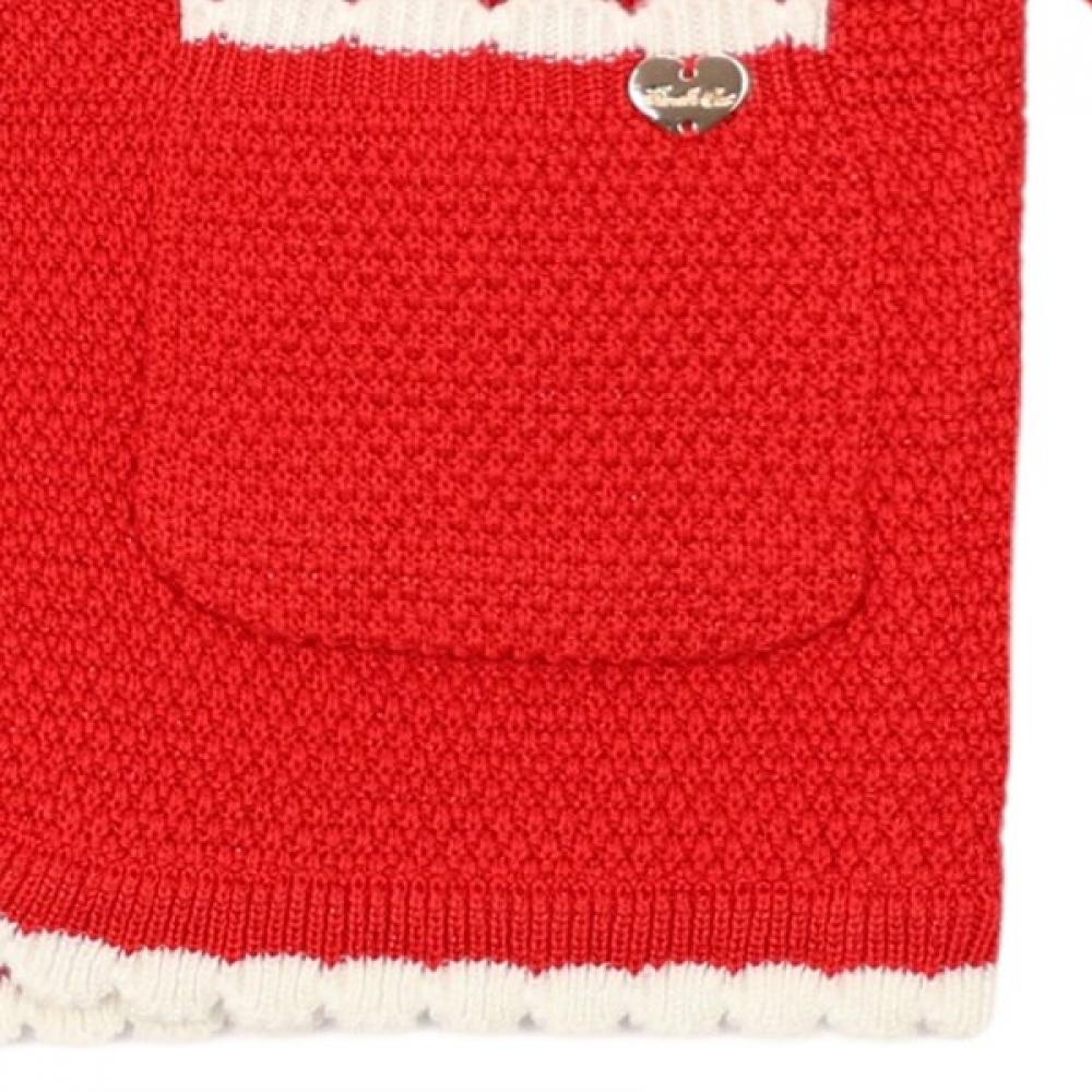French Cat Red Sailor Knit Cardigan Q51daw011r1