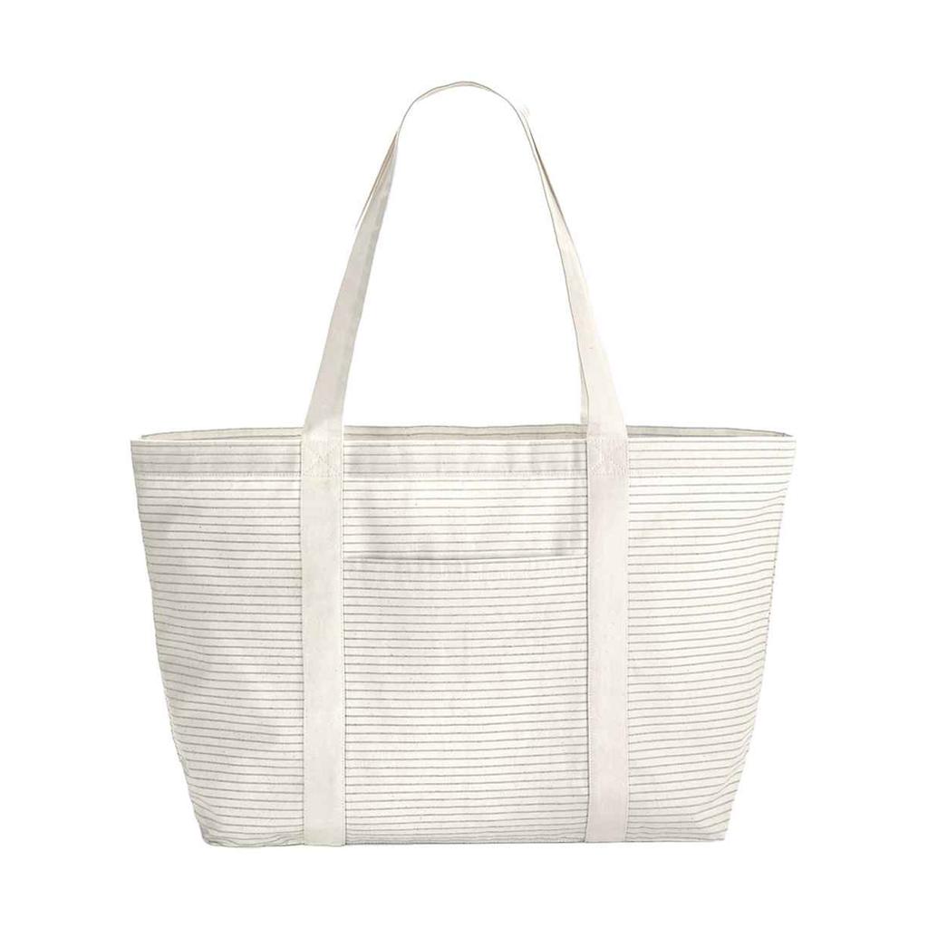 Westford Mill Striped Organic Cotton Shopper Bag