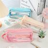 Transparent Large-capacity Pencil Case About Ins Junior High and High School Students Stationery Box Pencil Case for Men and Women